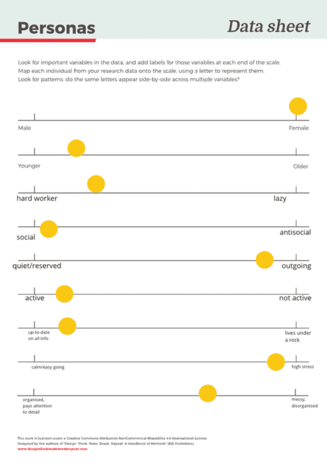 Rachel the University Student Data Sheet